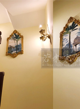 50x99美法式金异形灰色装饰画