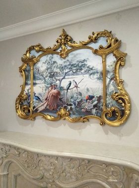 若米家居法式沙发客厅餐厅油画