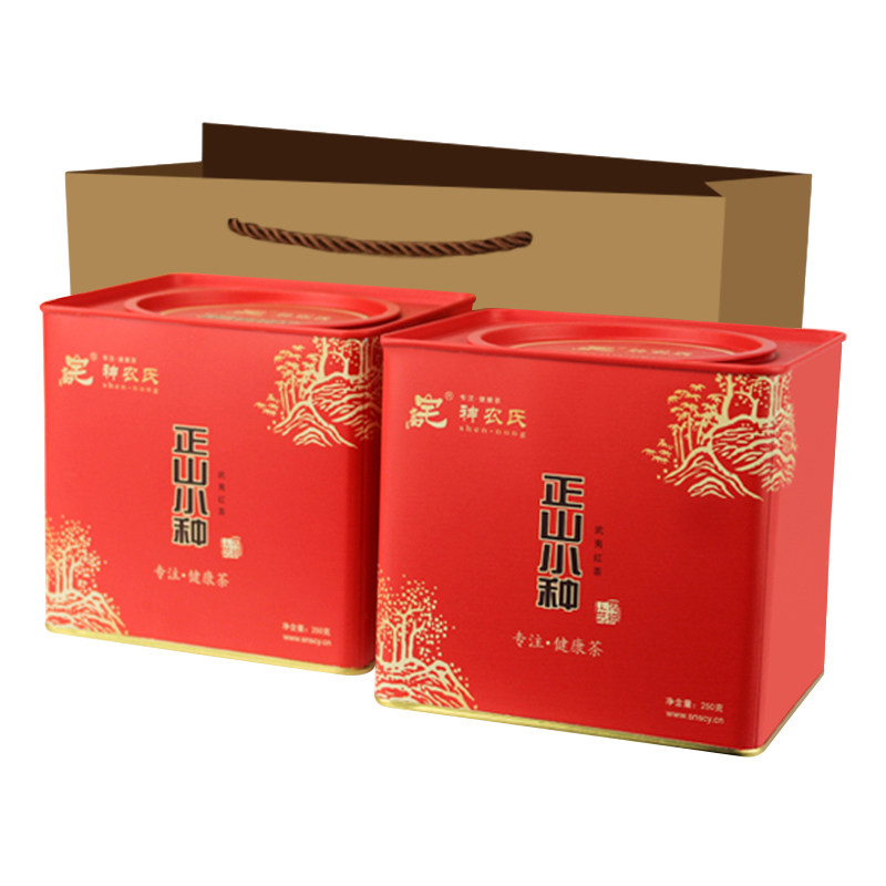高宅神农氏茶叶正宗精品正山小种武夷红茶无公害花果香250g礼罐装