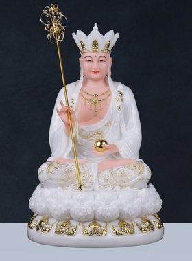 汉白玉全堂佛释迦牟尼观音地藏王菩萨弥勒佛娑婆三圣佛像家用供奉