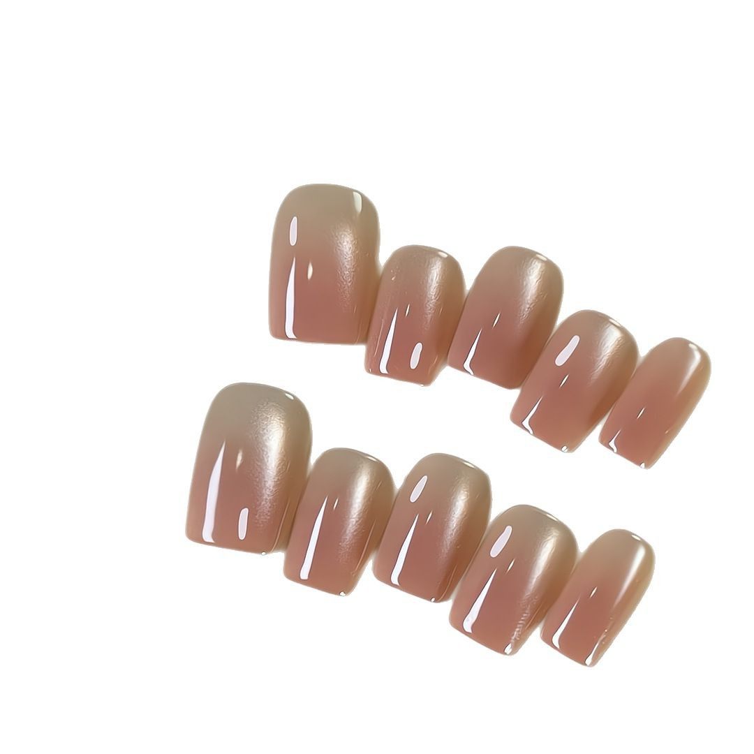 【凌洛原创】冰透蜜水蜜桃裸色渐变猫眼美甲穿戴甲可成品,淘宝优惠券,粉丝福利购,淘宝优惠卷