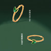 Old temple ancient bamboo pure gold ring, the same style as Sun Li