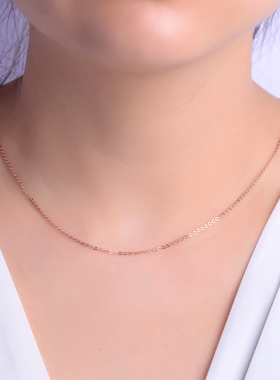 老庙s925银闪吊坠女锁骨链