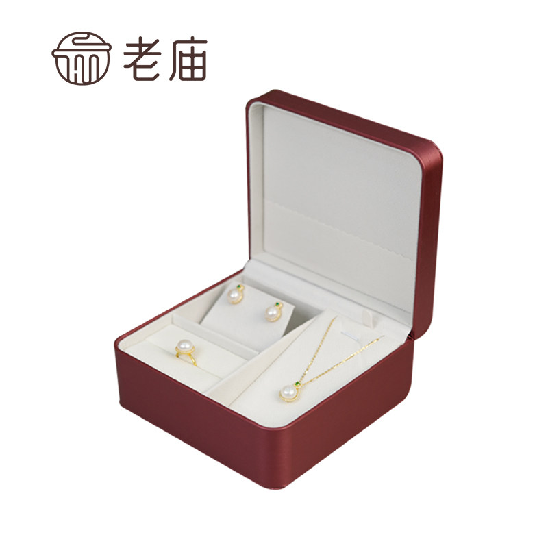 老庙s925天然珍珠项链活口戒指耳环 老庙耳饰