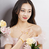 Old temple gold pure gold diamond lace crown ancient lace ring fugitive princess retro official flagship authentic