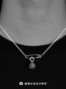 别针六方十字骰项链925银饰男女个性配饰