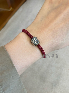 海誓山盟情侣手链手工编制金刚结手绳本命年红绳男女