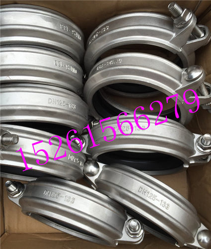 304拷贝林卡箍DN20-300不锈钢拷考贝林卡沟槽抱箍短接头管箍25kg - 图3