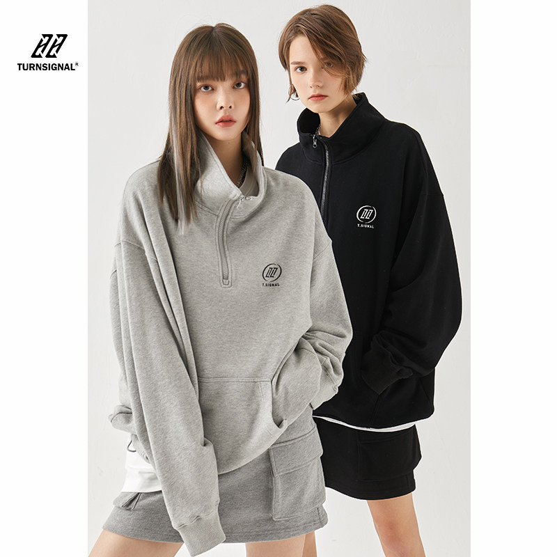 turnsignal潮牌polo领春季套头卫衣 turnsignal卫衣/绒衫