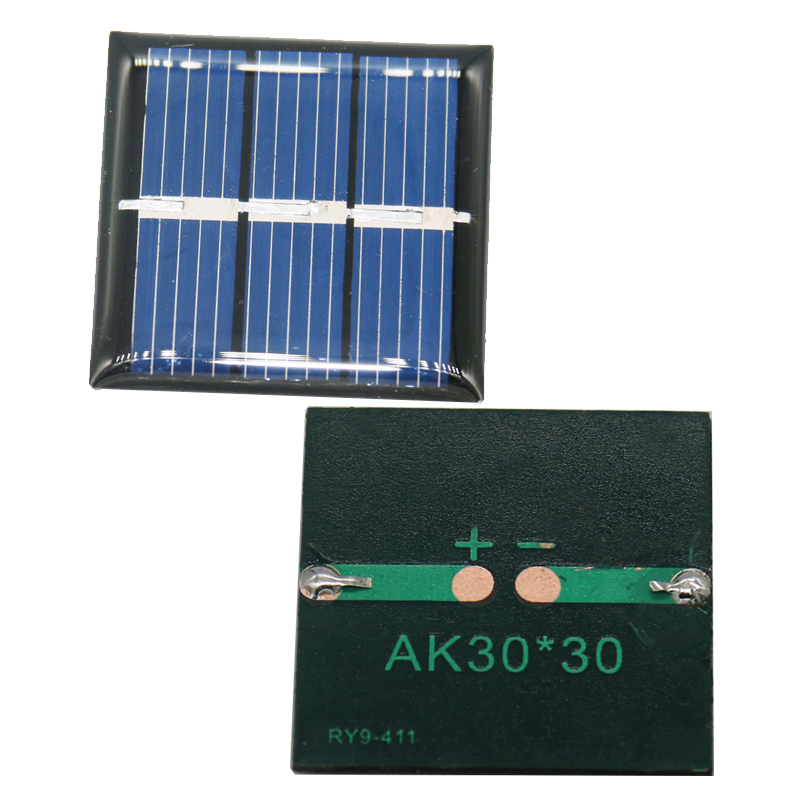 DIY太阳能小制作太阳能电池板滴胶板30*30 1.5V 60MA太阳能板 - 图0