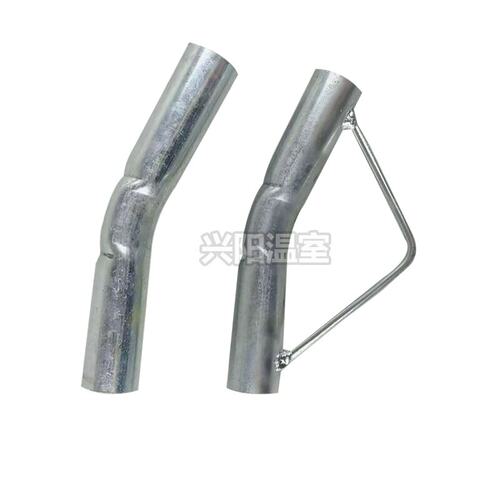 大棚热镀锌钢管连接件接头圆管弯头25管/6分管/1寸连接管套管顶弯 - 图3