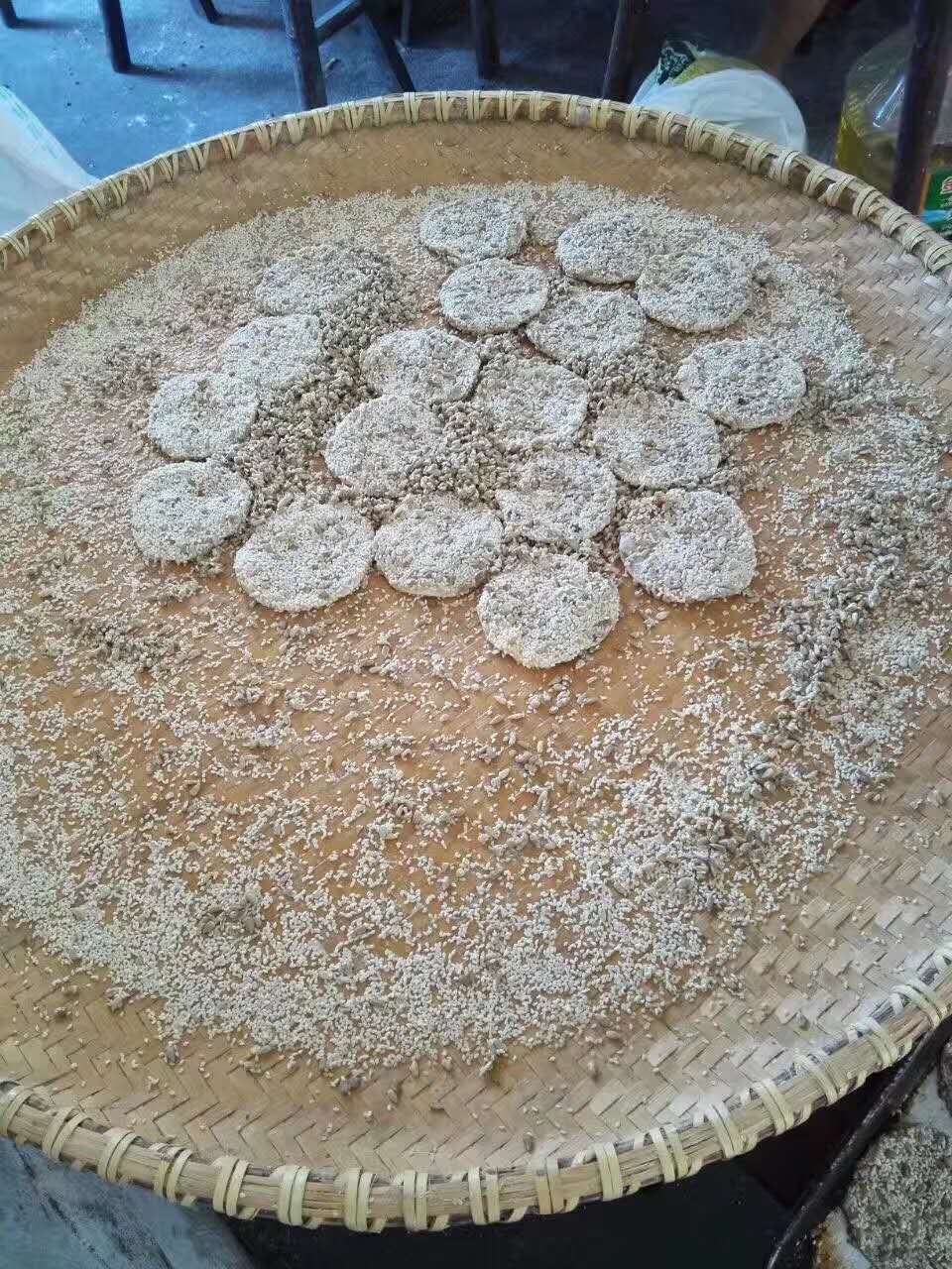 耒阳土特产夏塘麻饼湖南衡阳传统手工制作张菊呈五仁饼小麻饼