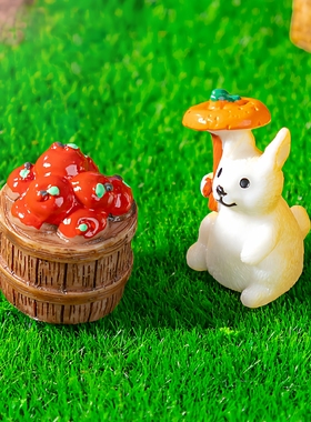 茅草屋小房子园艺造景diy