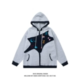 Милая толстовка с капюшоном, свитер, демисезонная ретро трикотажная куртка подходит для мужчин и женщин для влюбленных, этнический стиль