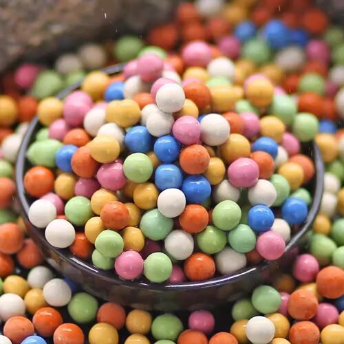 彩色陶粒颗粒花用垫底花卉铺面透气养花水培盆栽铺面石多肉营养土 - 图0