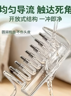 水晶导液梳米诺头皮上液器防漏
