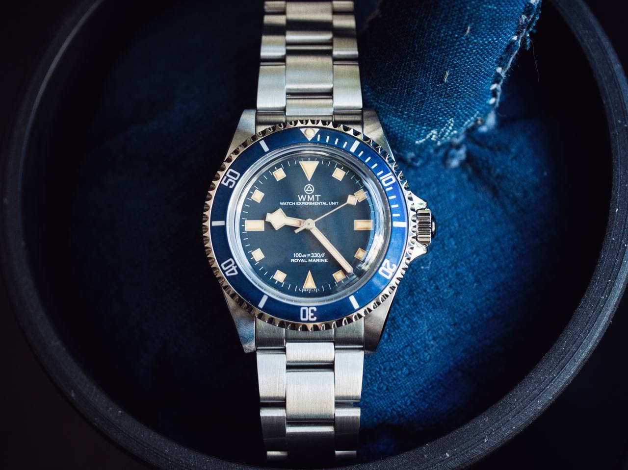 WMT Watch Royal Marine–Ocean Blue MKII氧化方针自动机芯手表-图0