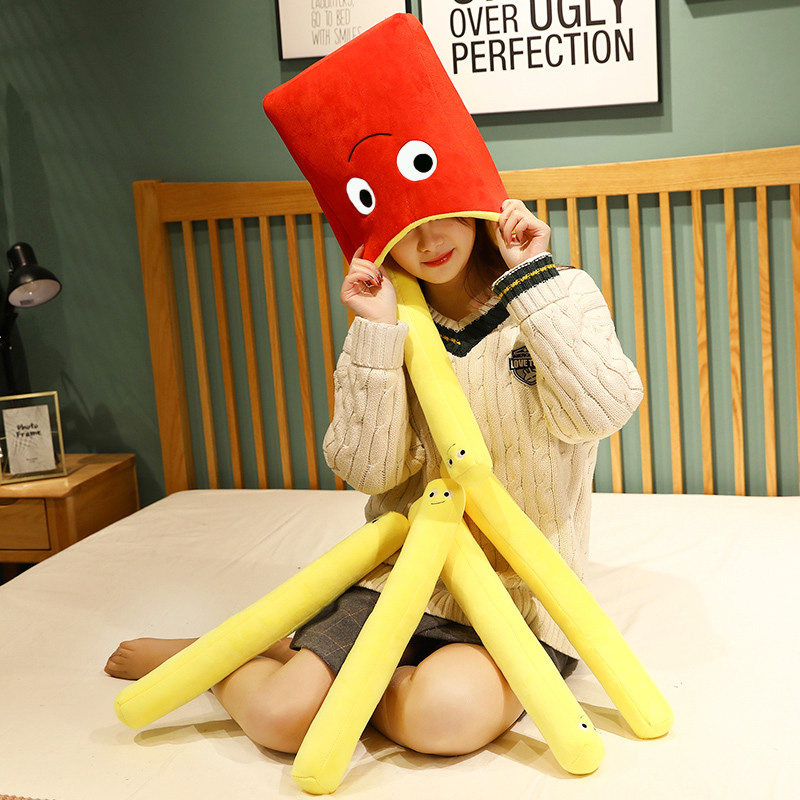薯条抱枕公仔床上搞怪玩偶搞笑娃娃创意丑萌毛绒玩具生日礼物女生,淘宝优惠券,粉丝福利购,淘宝优惠卷
