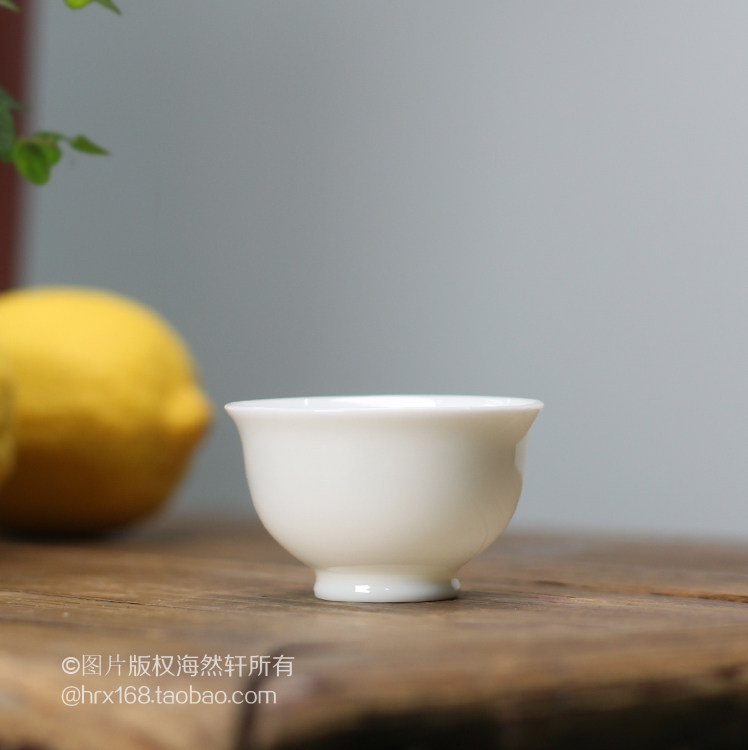Chaozhou Ceramic Kung Fu Tea Set Mutton Fat Jade Solid Color