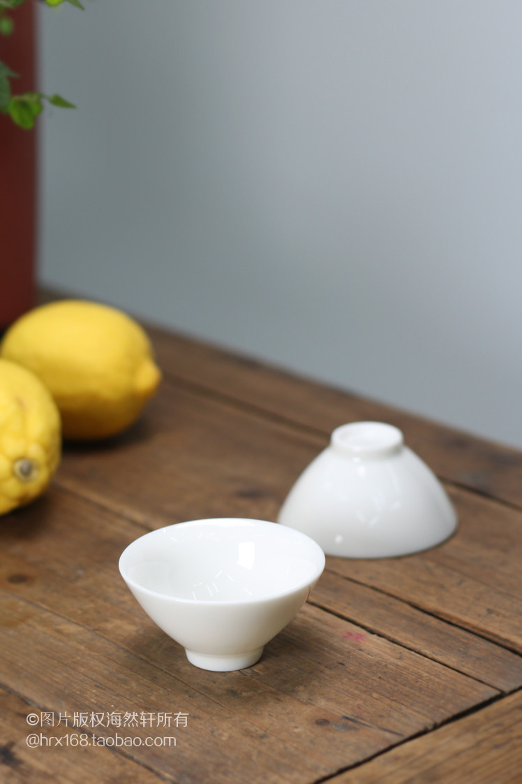 Chaozhou Ceramic Kung Fu Tea Set Mutton Fat Jade Solid Color
