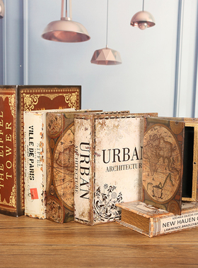 复古怀旧木质皮革仿真摄影假书