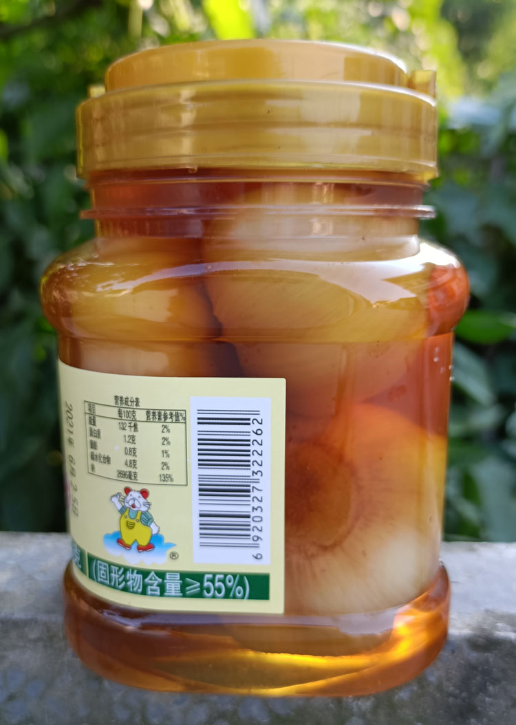 3件包邮海宁特产云楼酱菜白糖大蒜头700克塑料瓶装腌制泡菜下饭菜-图0