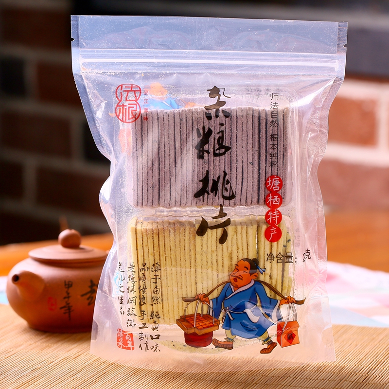 五谷杂粮脆桃片糕杭州特产传统塘栖法根食品古镇糕点茶点零食点心