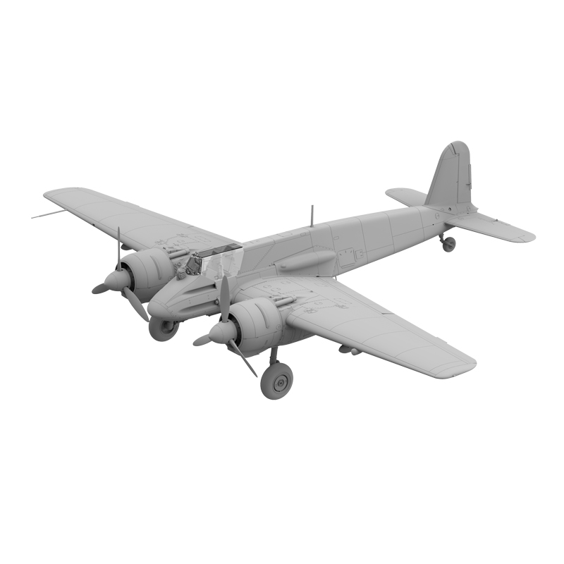 TAKOM 48001W 1/48 亨舍尔Hs 129 攻击机套装 附内构 拼装模型 - 图3