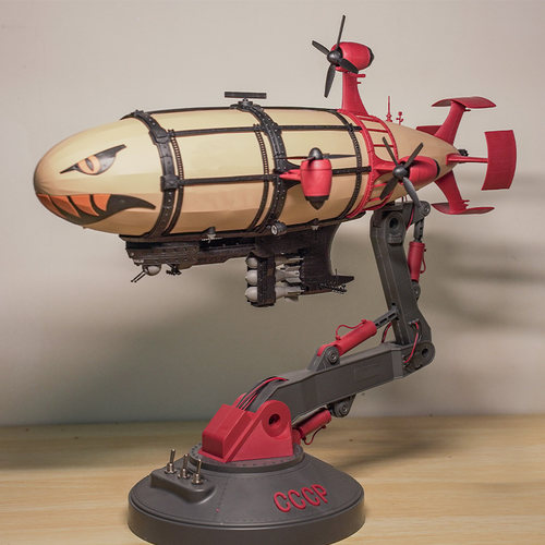 恒辉模型 边境 BC004 基洛夫飞艇免胶分色 附电动螺旋桨 灯光组件 - 图0