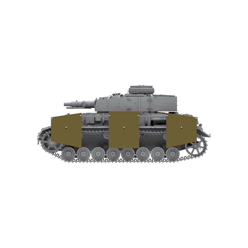 恒辉模型 边境 BT-003 1/35 4号 四号F1 中型坦克 3选1 拼装模型 - 图0