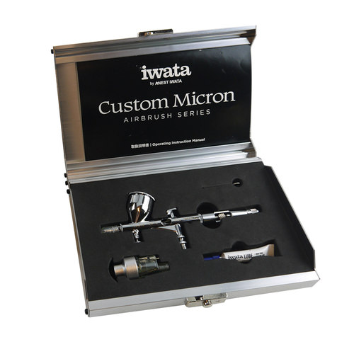 恒辉岩田CM-CP2模型喷笔 高达手办上色工具 IWATA 新版0.23带水阁 - 图3