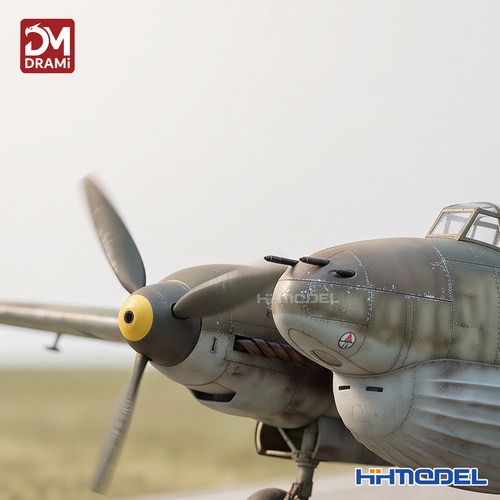 梦威/DRAMI 3207 1/32 Bf 110 D-1/R1远程战斗机 拼装飞机模型 - 图1