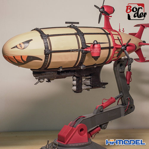 恒辉模型 边境 BC004 基洛夫飞艇免胶分色 附电动螺旋桨 灯光组件 - 图2
