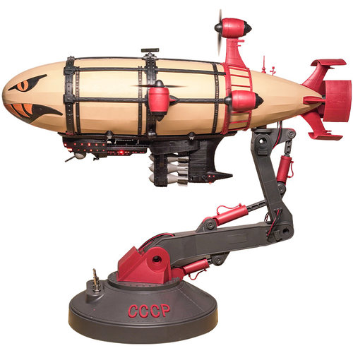 恒辉模型 边境 BC004 基洛夫飞艇免胶分色 附电动螺旋桨 灯光组件 - 图3