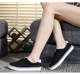 Double Star White Canvas Shoes Breathable Non-Slip Loafers