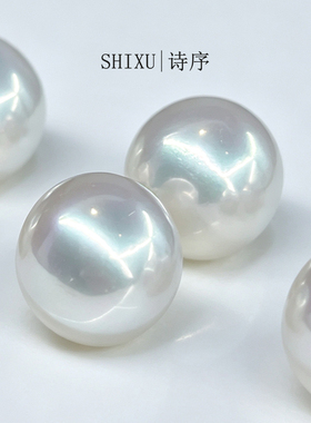 诸暨正品天然淡水珍珠耳钉爱迪生正圆强光纯银针轻奢生日礼物耳饰