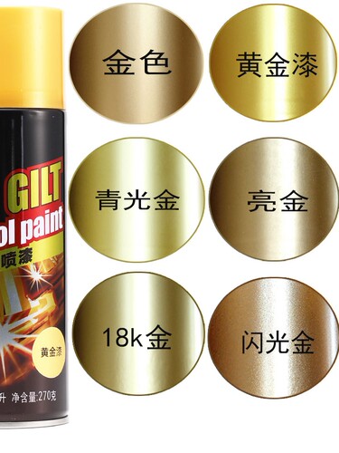 保赐利自动喷漆油漆自行车汽车改色墙面涂鸦手摇喷罐家用黑白银色 - 图2