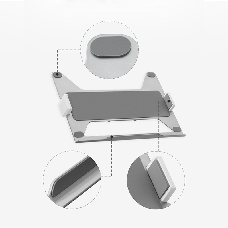 Brateck北弧 笔记本电脑支架配件托盘散热旋转升降通用VESA孔距 - 图2