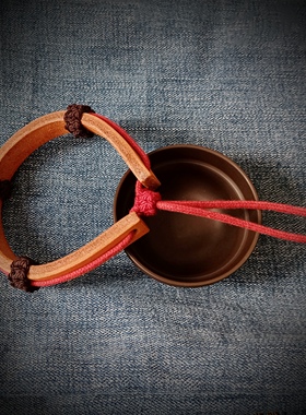 马登工装美式复古一生之环植鞣皮手环首饰手镯配饰品男女手链