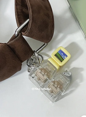 韩系软萌键盘按键钥匙扣解压包挂