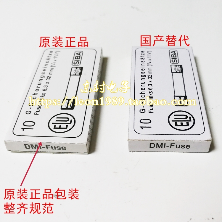 进口德国SIBA熔断器 7017240保险丝 FF315MA 315mA 1000V 6×32mm-图2