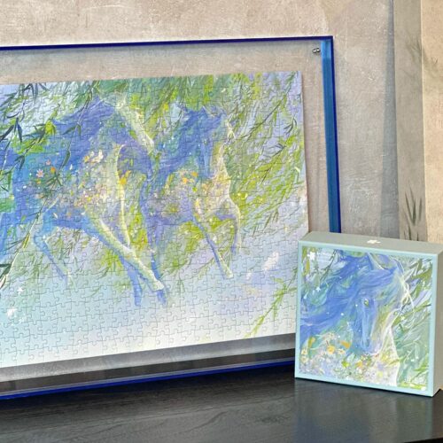 以梦为马·《逍遥游》原创手绘中式拼图•500片丝绒触感53x38cm - 图2