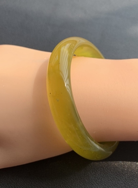 七世缘民族男女岫玉黄金玉手镯