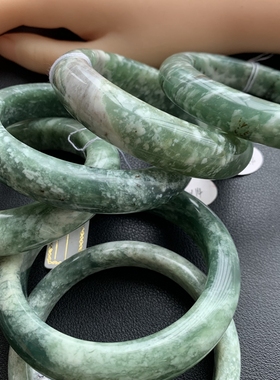 七世缘民族男女岫玉青提手镯包邮