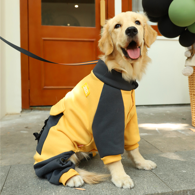 狗狗衣服秋冬拉布拉多冬季冬装冬天萨摩耶金毛大型犬大狗四脚宠物-图3