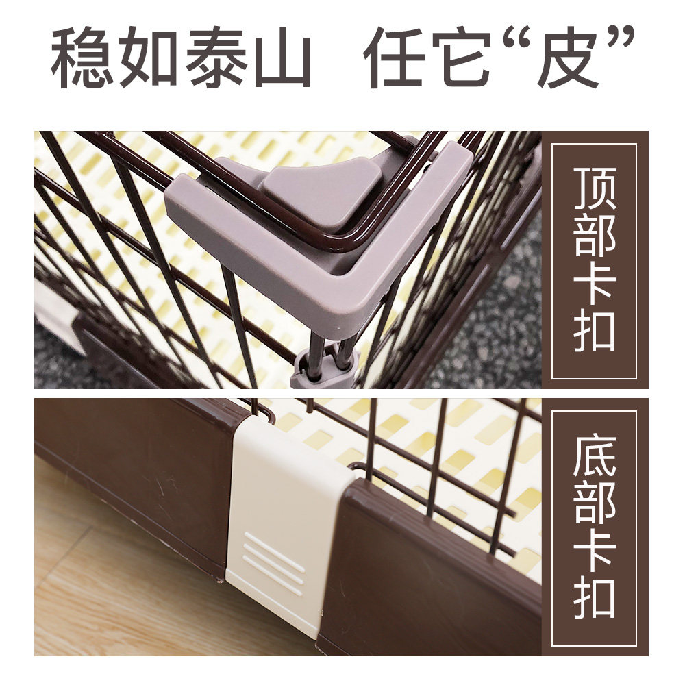 狗狗笼子小型中型犬室内带厕所分离宠物狗窝猫笼围栏柯基栅栏家用