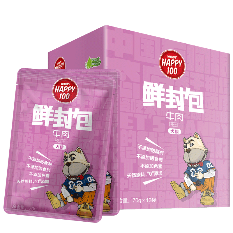 顽皮狗狗鲜封包宠物柯基法斗小型犬幼犬湿粮狗罐头24罐拌饭粮零食 - 图3