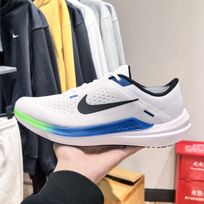 NIKE耐克正品男鞋2025夏新款AIR WINFLO 10运动跑步鞋 DV4022-103 - 图1