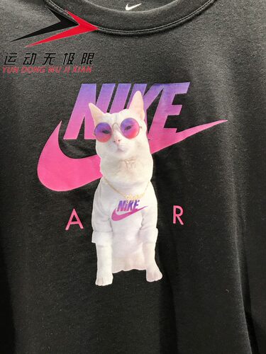 Nike/耐克女装2021秋新款印花运动休闲透气圆领短袖T恤DD1496-010-图2