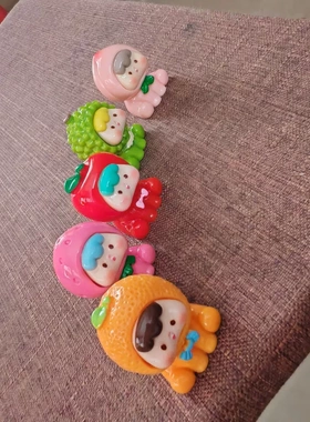 可爱的车载摆件diy手工水果崽崽盲袋盒ins风饰品玩具树脂夜光榴莲